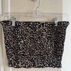 Floral Cropped Tube Top Size S